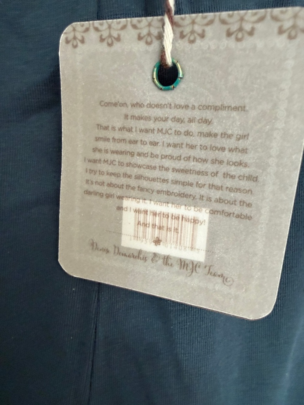 Matilda Jane Slate Navy  Ruffle Hem Cropped Pants - Picture 3 of 6